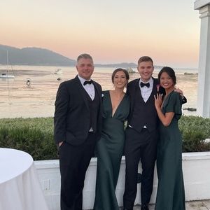 LEILA SATIN CHARMEUSE MAXI BRIDESMAID DRESS BHLDN